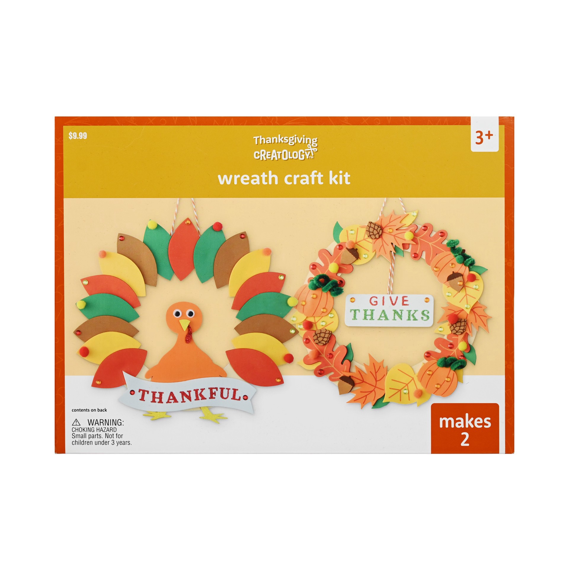 slide 4 of 4, Thanksgiving Wreath Craft Kit By Creatology, 11.5 in x 8.5 in x 2 in