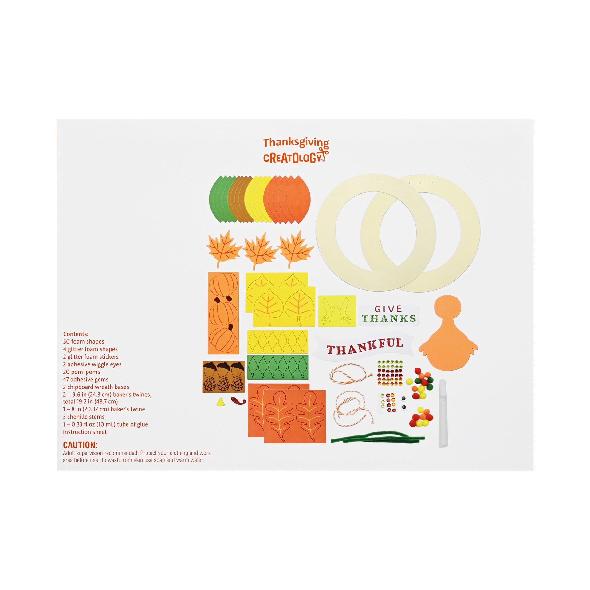 slide 3 of 4, Thanksgiving Wreath Craft Kit By Creatology, 11.5 in x 8.5 in x 2 in