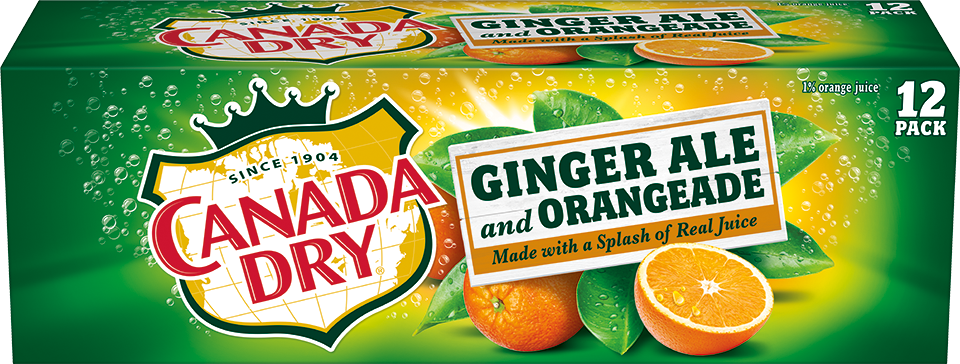 slide 1 of 2, Canada Dry Ginger Ale with Orangeade, 12 ct; 12 oz