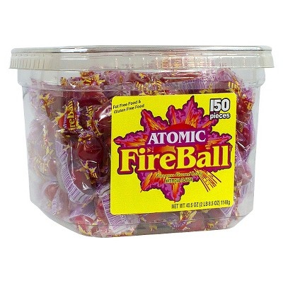 slide 1 of 1, Ferrara Atomic Fireball Cinnamon Flavor Candy, 150 ct