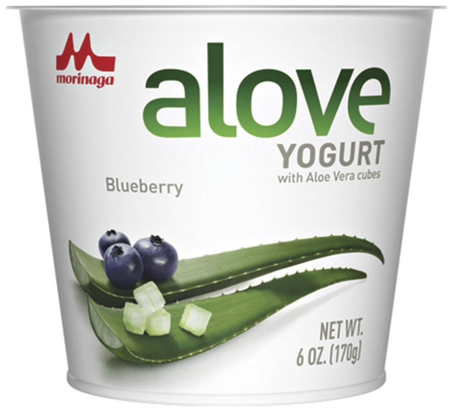 slide 1 of 6, Alove Blueberry Aloe Vera Yogurt, 6 oz