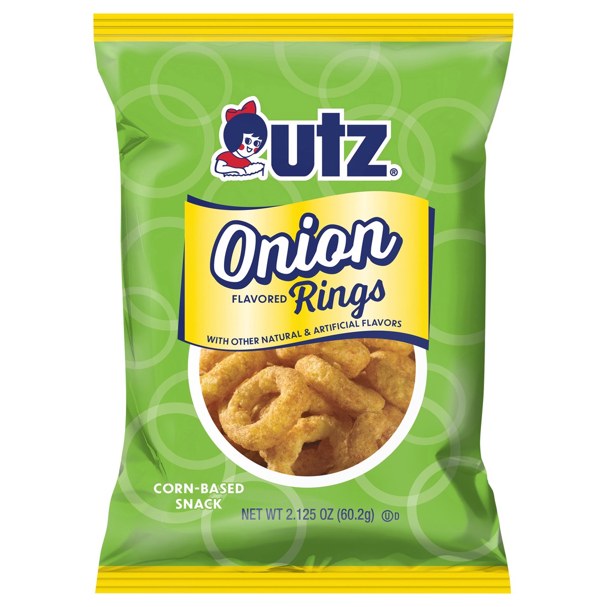 slide 1 of 7, Utz Utz Onion Rings - 2.12 oz, 2.125 oz