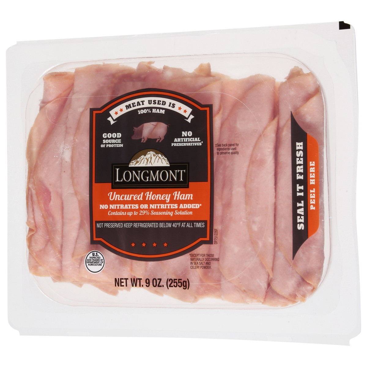 slide 6 of 13, Longmont Uncured Honey Ham 9 oz, 9 oz