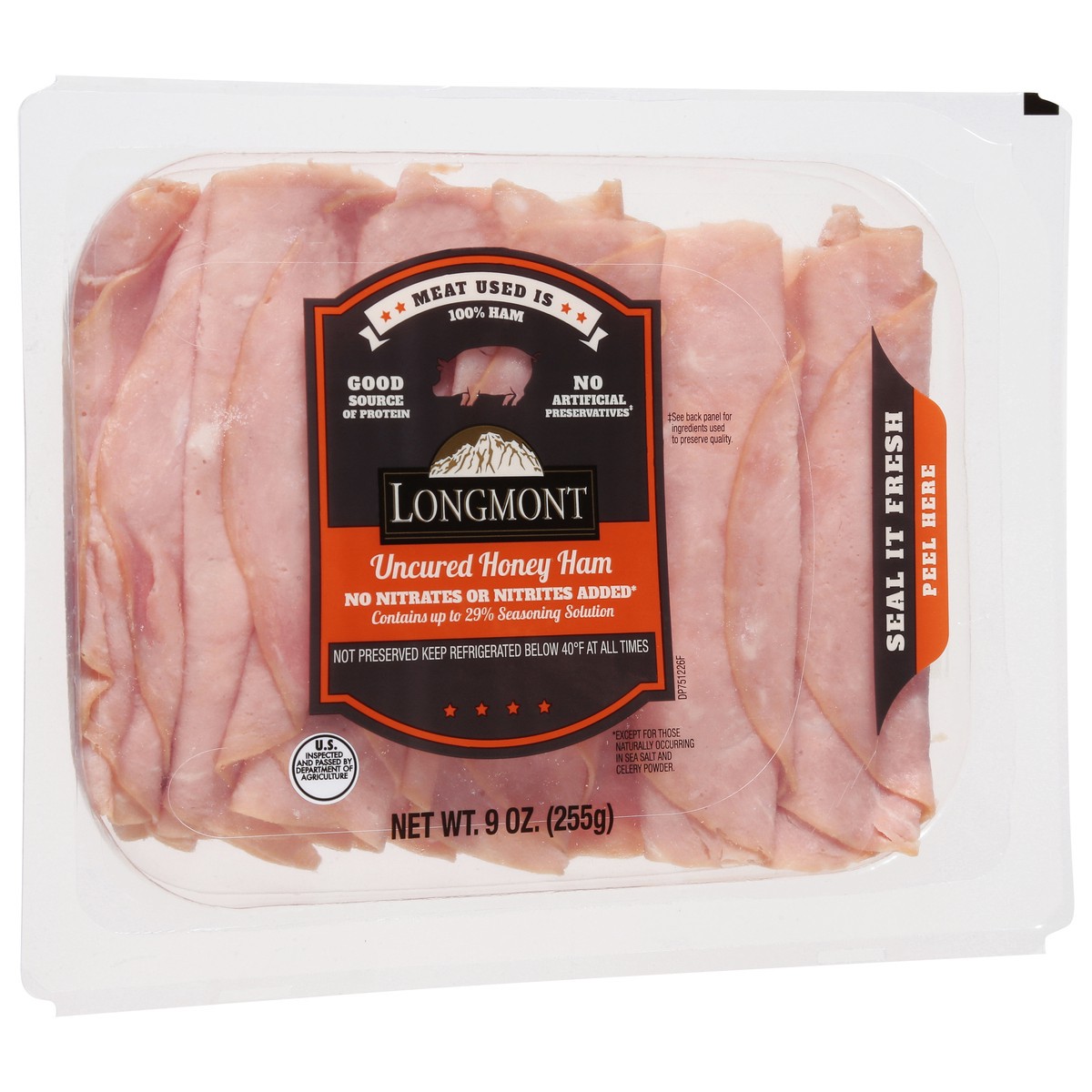 slide 7 of 13, Longmont Uncured Honey Ham 9 oz, 9 oz
