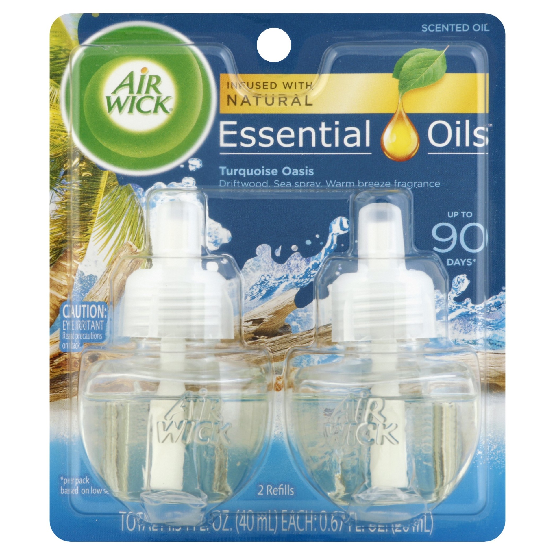 slide 1 of 1, Air Wick Scented Oil Life Scents Turquoise Oasis, 2 ct; 0.67 fl oz
