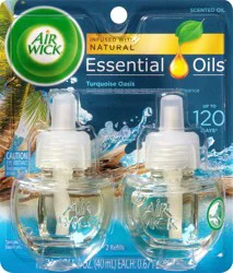 Air Wick Essential Oils Turquoise Oasis Scented Oil Refills 2 ea
