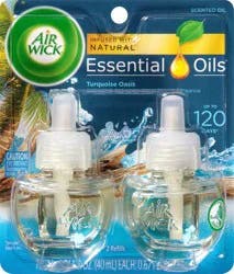 Air Wick Essential Oils Turquoise Oasis Scented Oil Refills 2 ea