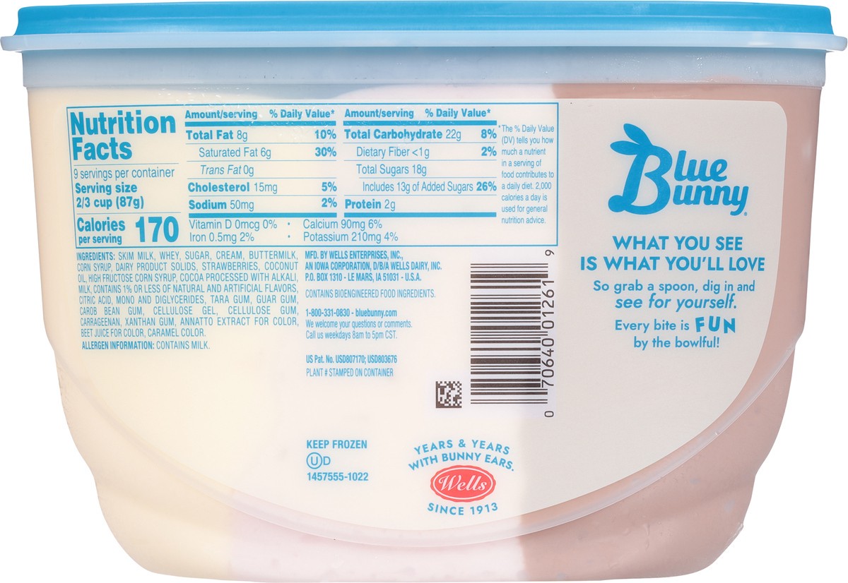 slide 9 of 9, Blue Bunny Premium Neapolitan Frozen Dessert, 48 fl oz, 48 fl oz