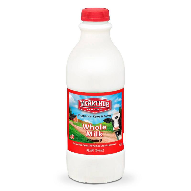 slide 3 of 3, McArthur Dairy Whole Milk 1 qt, 1 qt