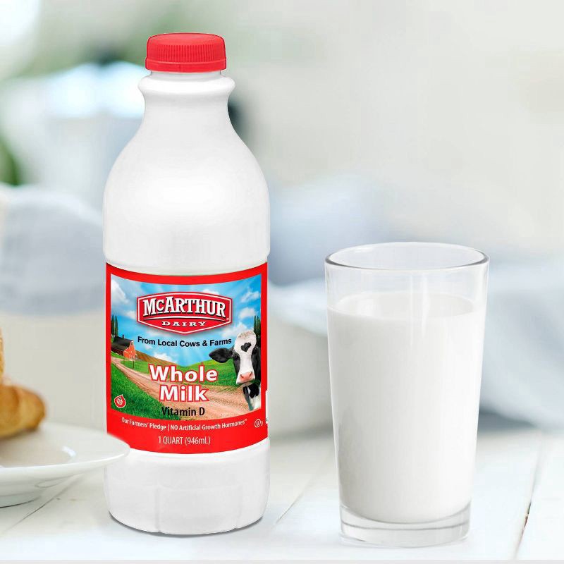 slide 2 of 3, McArthur Dairy Whole Milk 1 qt, 1 qt