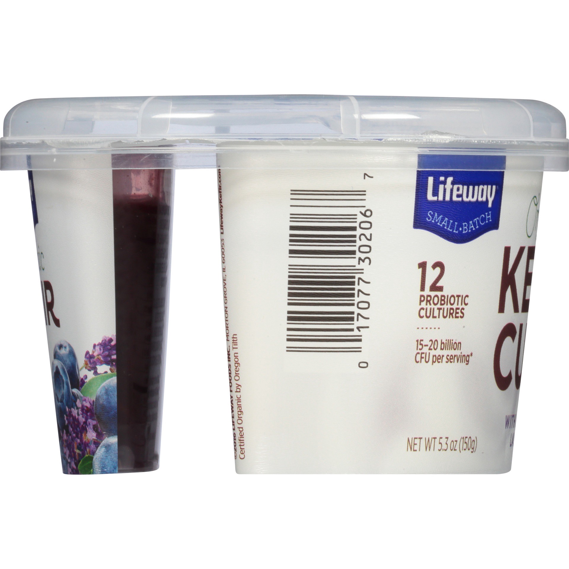 slide 2 of 6, Lifeway Organic Blueberry Lavender Kefir Cup, 5.3 oz