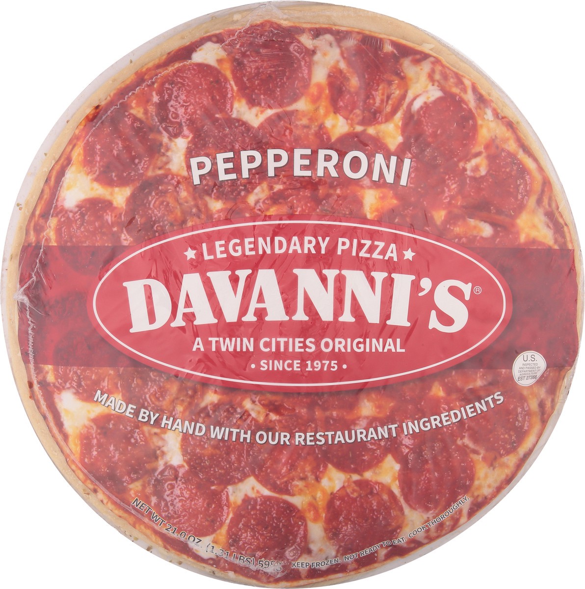 slide 2 of 12, Davanni's Pepperoni Pizza 21 oz, 21 oz