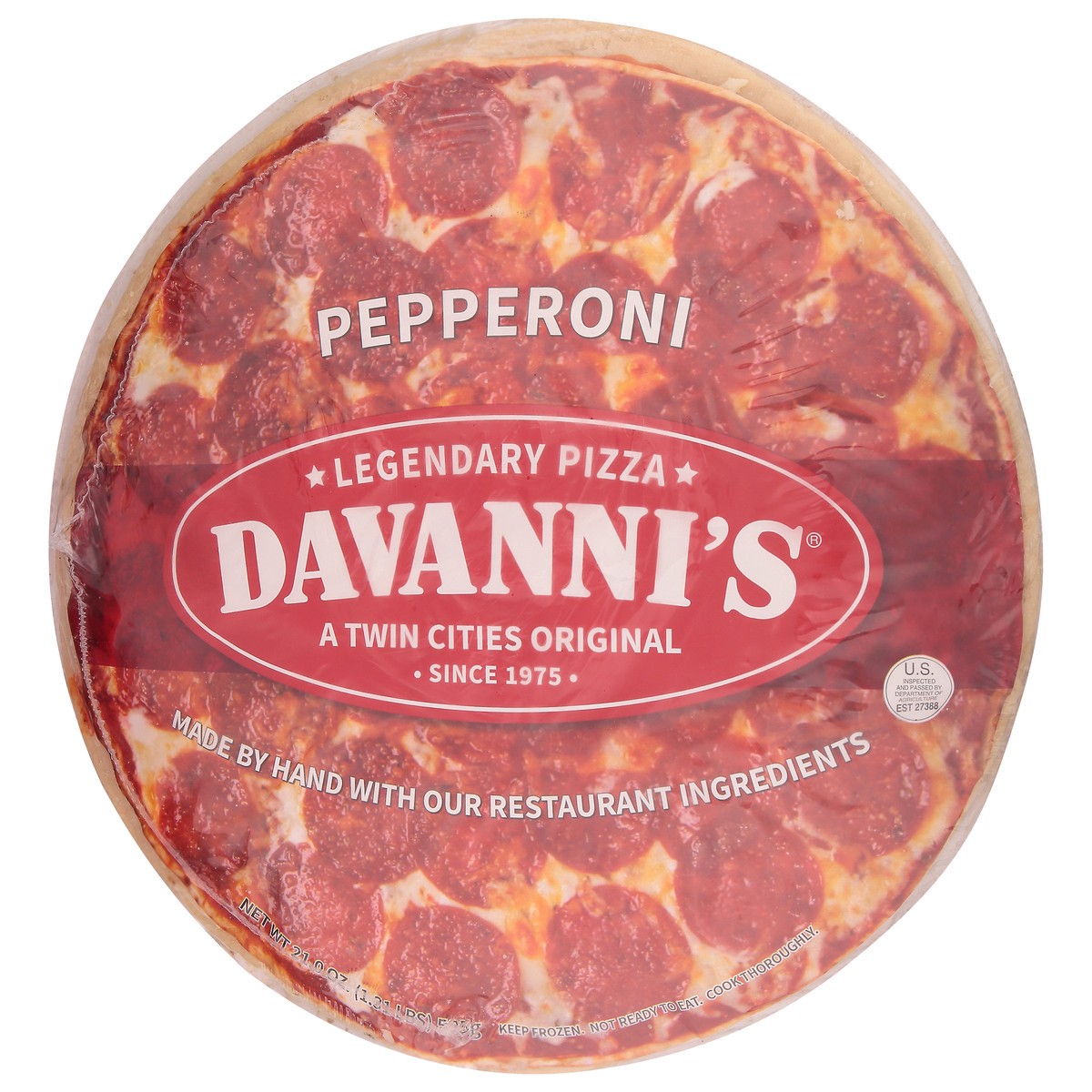 slide 3 of 12, Davanni's Pepperoni Pizza 21 oz, 21 oz