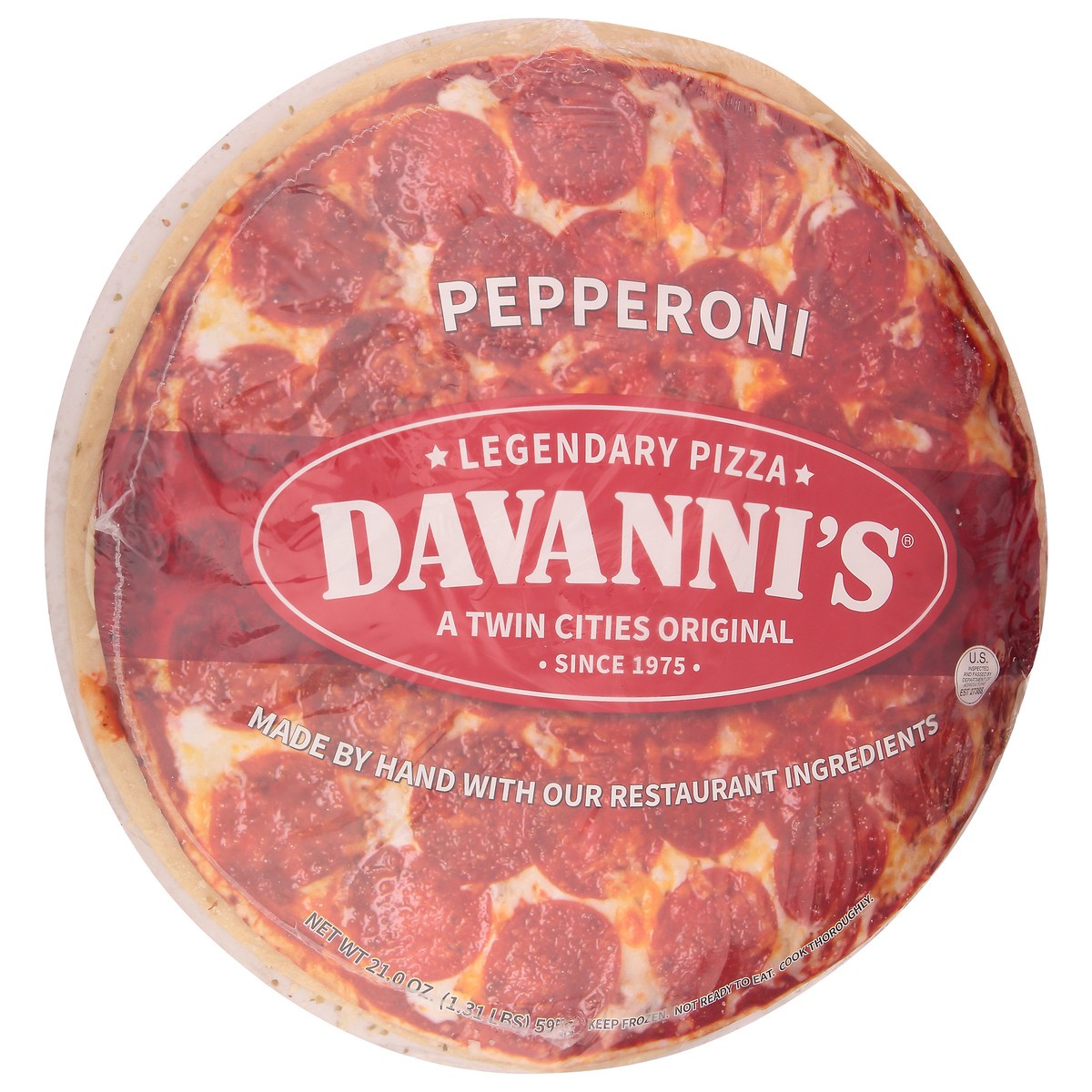 slide 9 of 12, Davanni's Pepperoni Pizza 21 oz, 21 oz