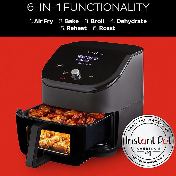 slide 2 of 8, Instant Vortex Plus 6 Quarts Air Fryer 1 ea, 6 qt