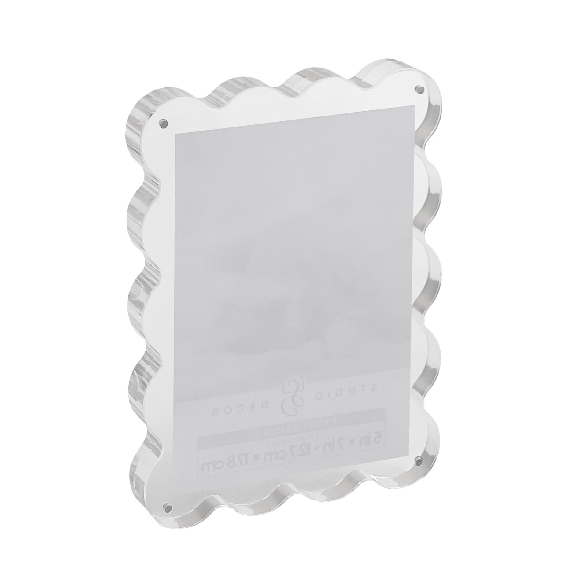 slide 2 of 4, Expressions 5" X 7" Squiggle Acrylic Tabletop Float Frame By Studio Decor, 5 in x 7 in