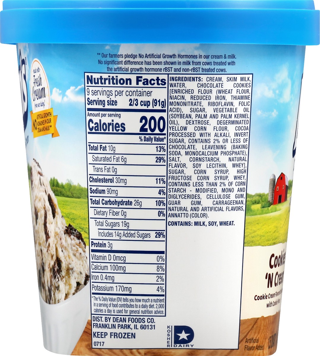 slide 13 of 14, Dean's Deans Cookies And Cream, 48 oz