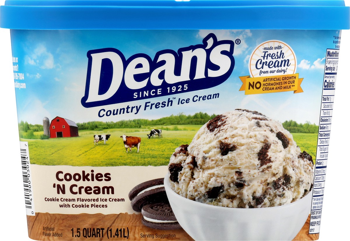 slide 5 of 14, Dean's Deans Cookies And Cream, 48 oz
