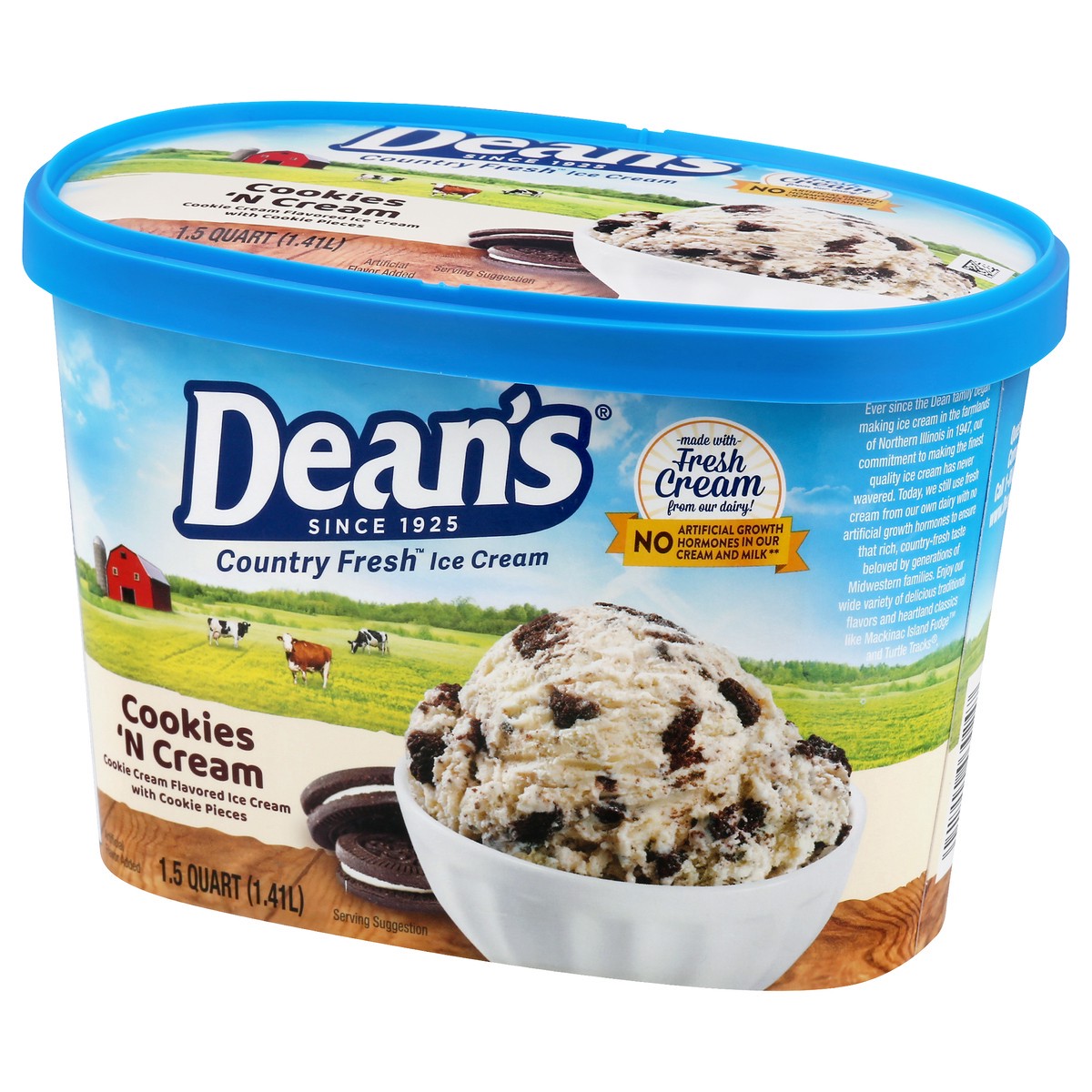 slide 8 of 14, Dean's Deans Cookies And Cream, 48 oz