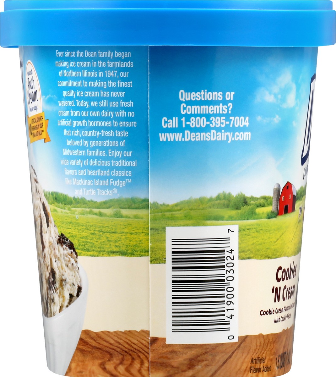 slide 9 of 14, Dean's Deans Cookies And Cream, 48 oz