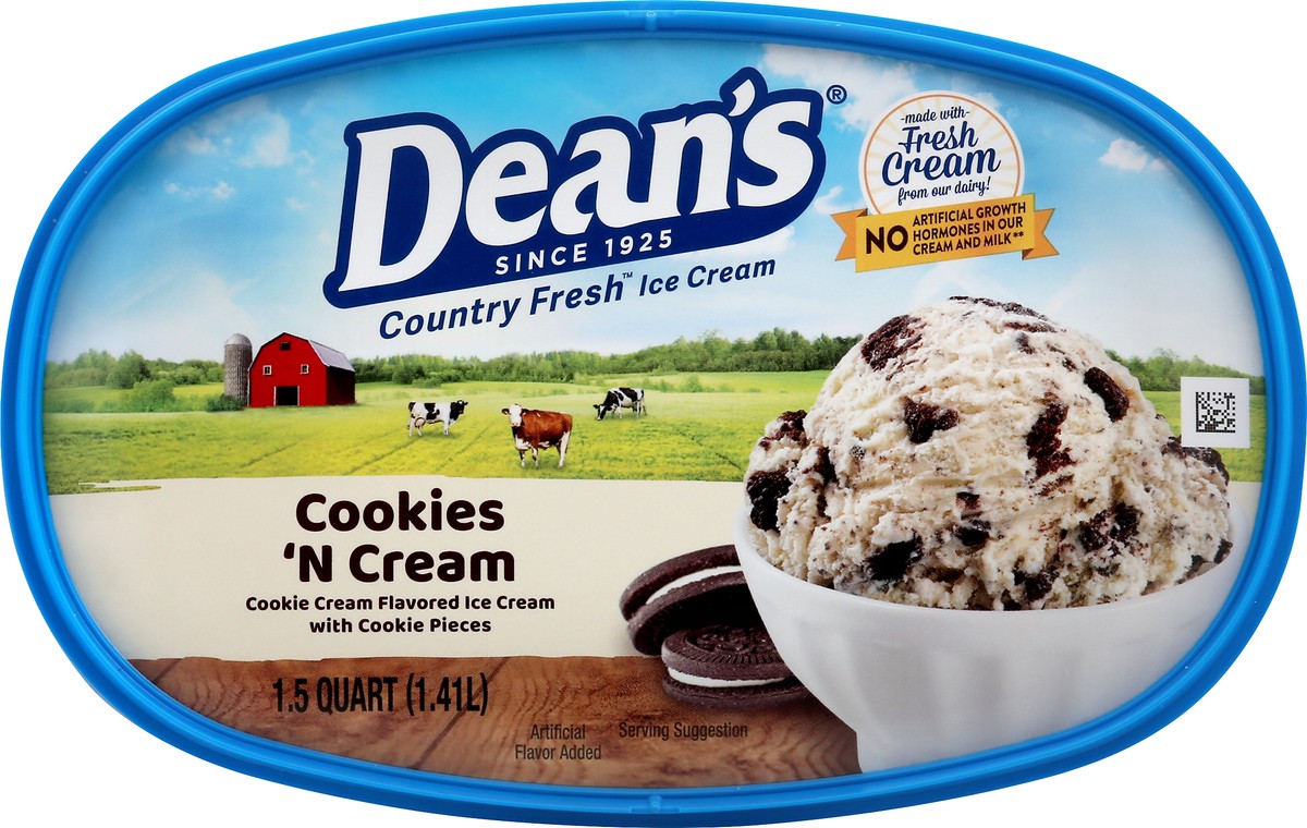 slide 10 of 14, Dean's Deans Cookies And Cream, 48 oz