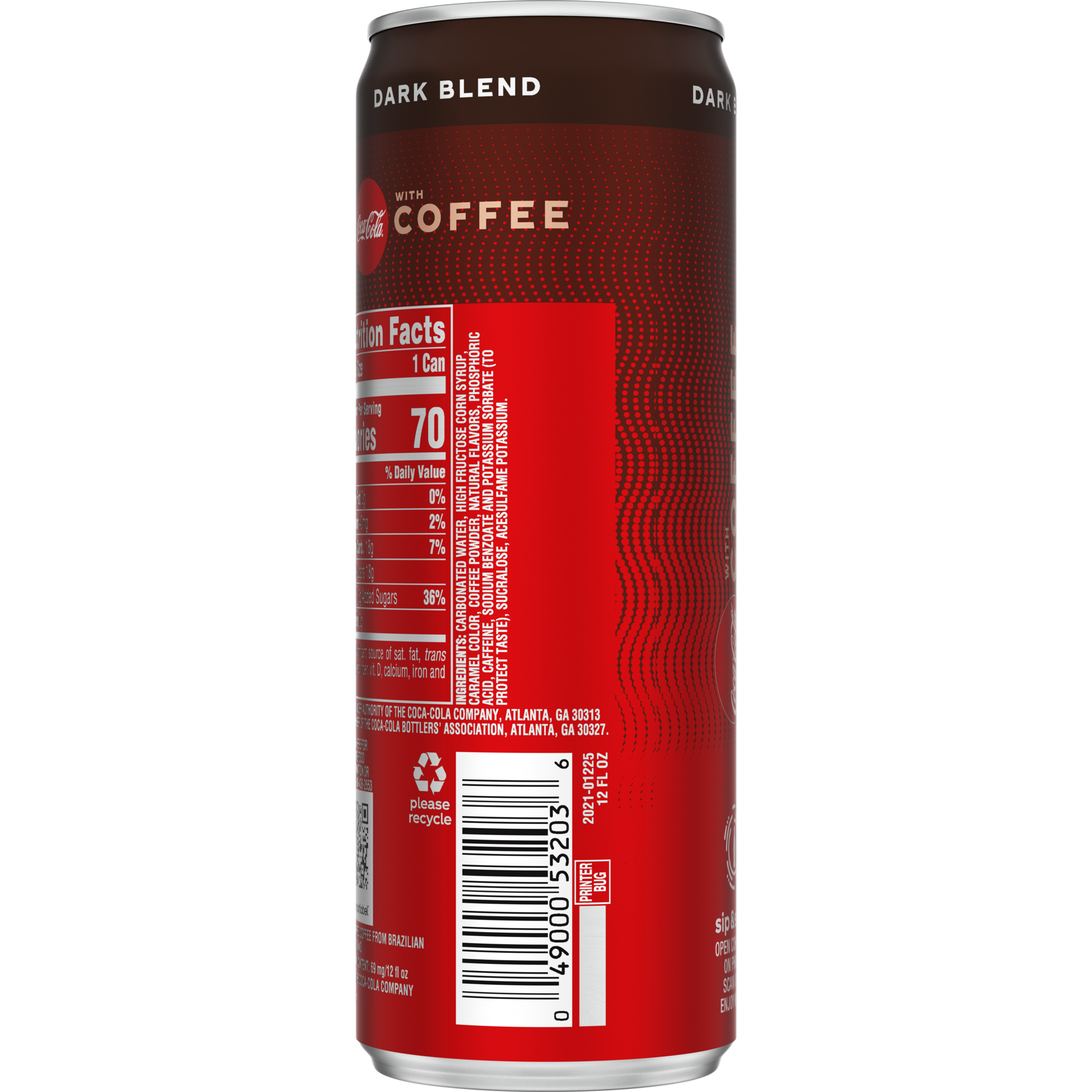 slide 5 of 5, Coca-Cola with Coffee Dark Blend Can, 12 fl oz, 12 fl oz