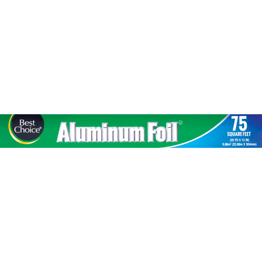 slide 1 of 1, Best Choice Aluminum Foil, 75 sq ft