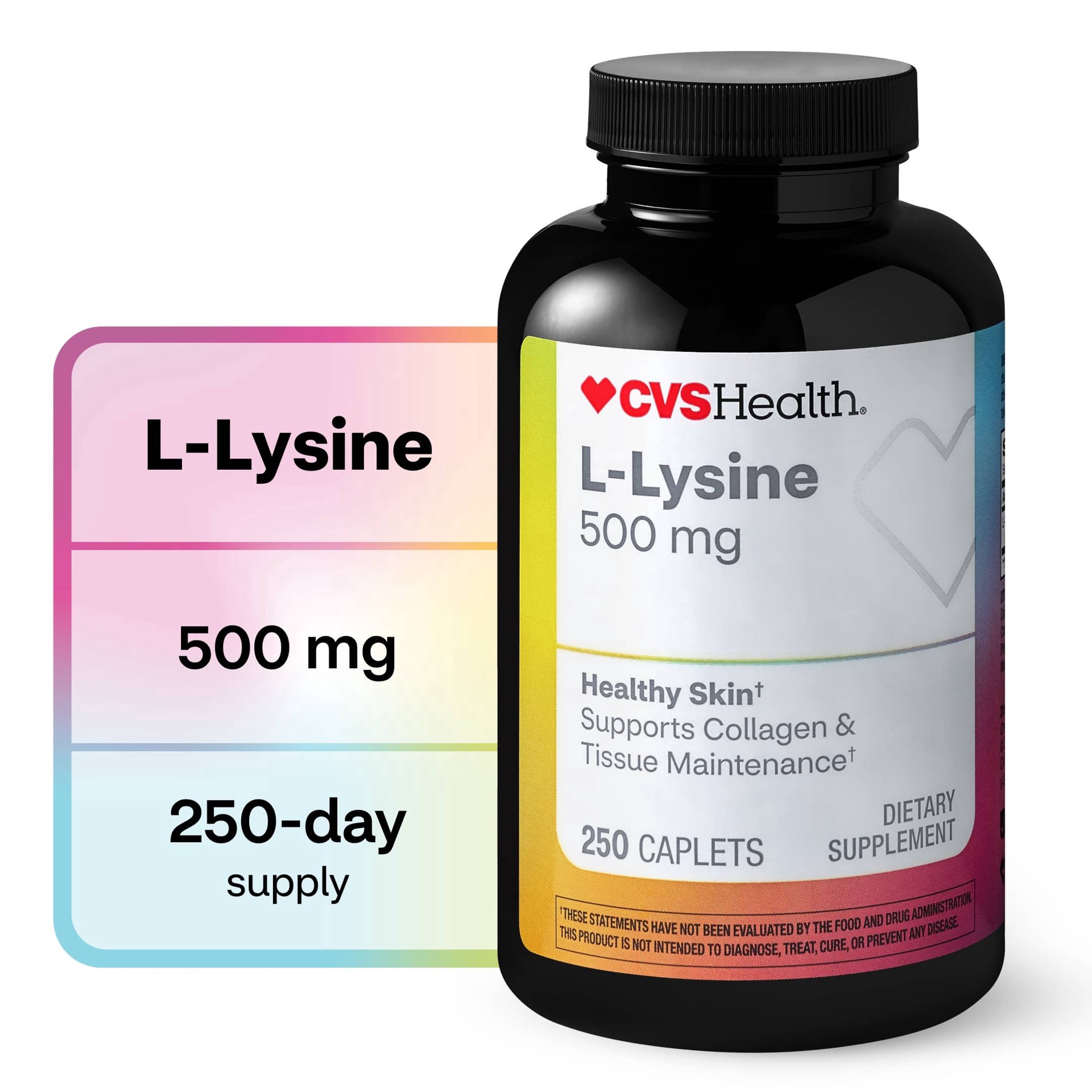 slide 1 of 1, CVS Health L-Lysine Caplets, 250 Ct, 1 ct