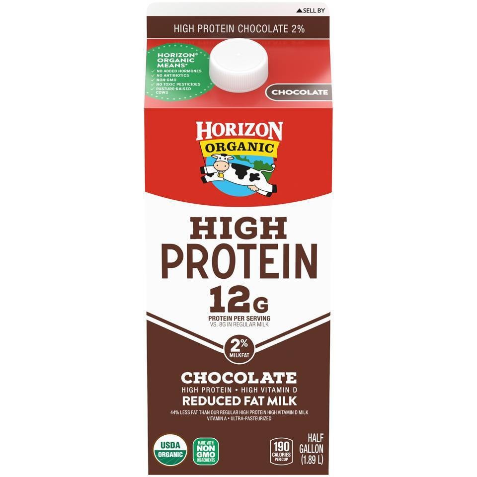 slide 1 of 1, Horizon Organic Chocolate Milk with Protein, 1/2 gal