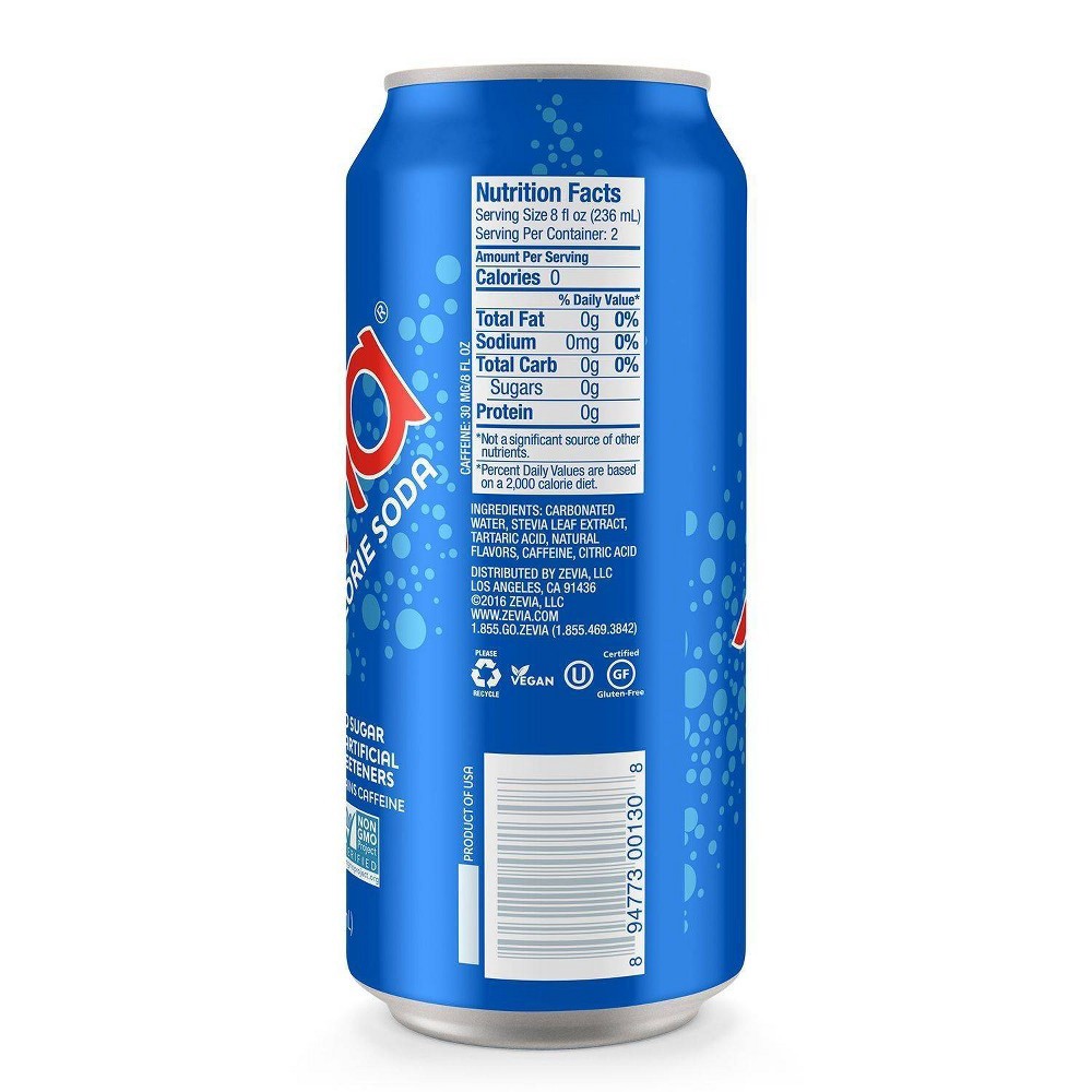 slide 2 of 3, Zevia Cola Zero Calorie Soda, 16 fl oz