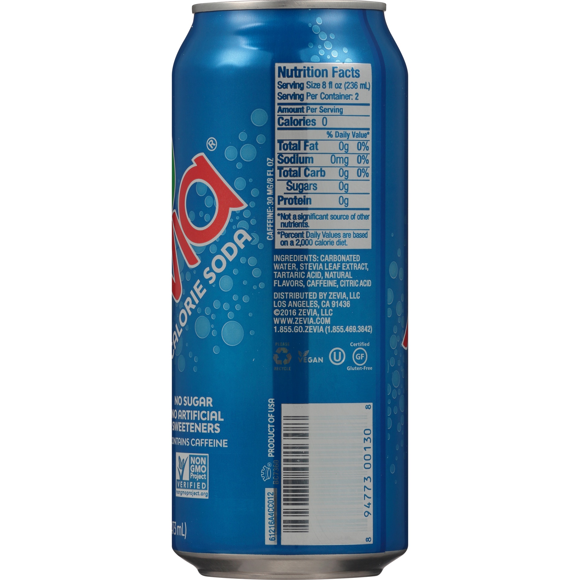 slide 3 of 6, Zevia Zero Calorie Cola Soda, 16 fl oz