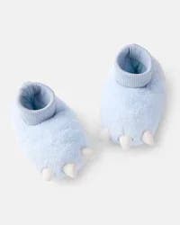 Carter's Baby Boy Dinosaur Slippers - Blue - Size 4