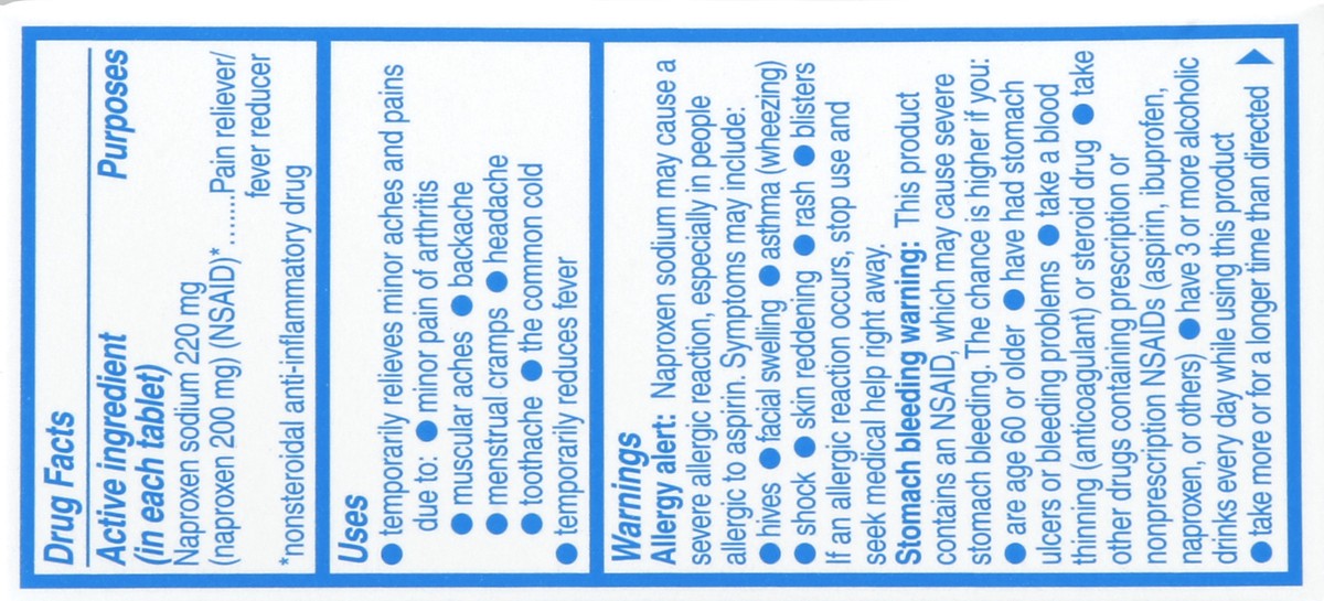 slide 2 of 5, Aleve Pain Reliever/Fever Reducer 20 ea, 20 ct; 220 mg