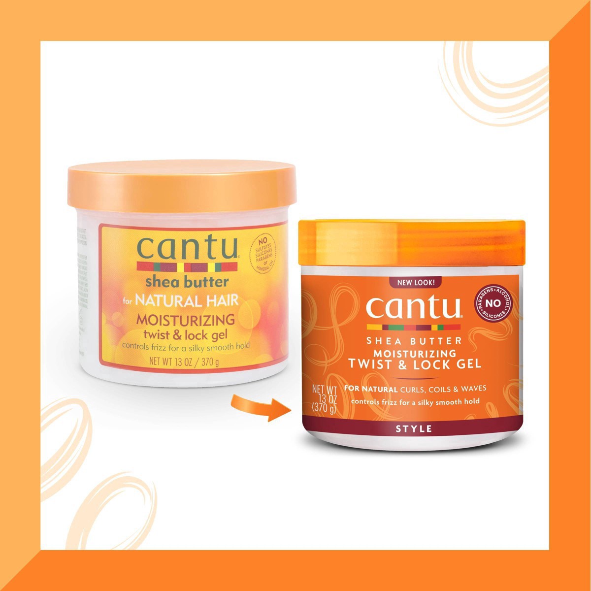 slide 7 of 7, Cantu Shea Butter Twist & Lock Gel, 13 oz