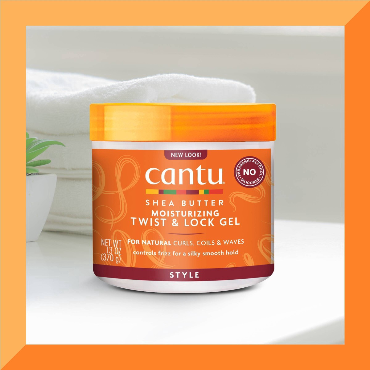 slide 6 of 7, Cantu Shea Butter Twist & Lock Gel, 13 oz