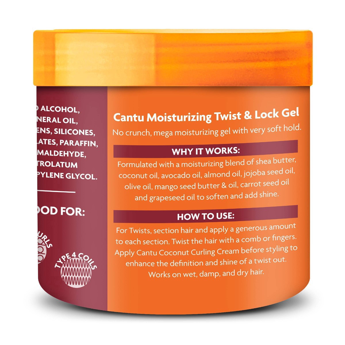 slide 5 of 7, Cantu Shea Butter Twist & Lock Gel, 13 oz