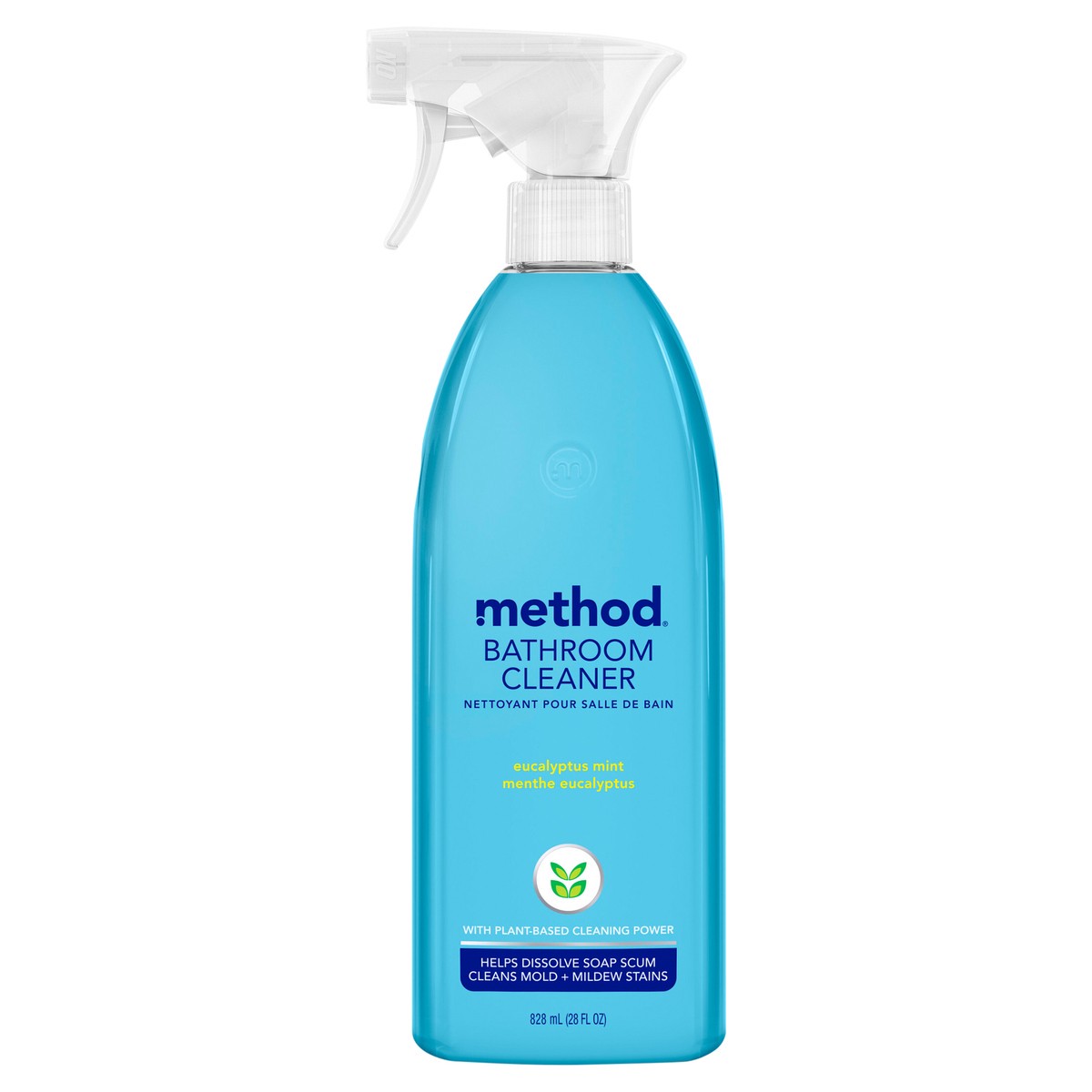 slide 1 of 1, Method Eucalyptus Mint Cleaning Products Bathroom Cleaner Tub + Tile Spray Bottle - 28 fl oz, 28 fl oz