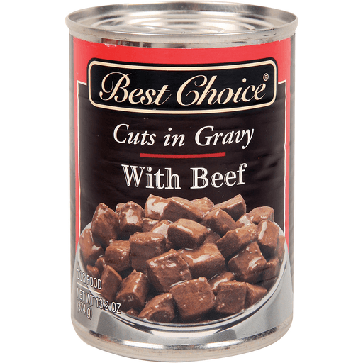 slide 1 of 1, Best Choice Beef Cuts in Gravy Canned Dog Food, 13.2 oz