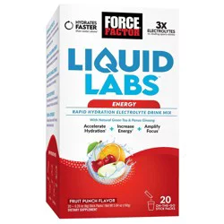 Force Factor Liquid Labs Energy Rapid Hydration Electrolyte Drink Mix - 5.64 oz