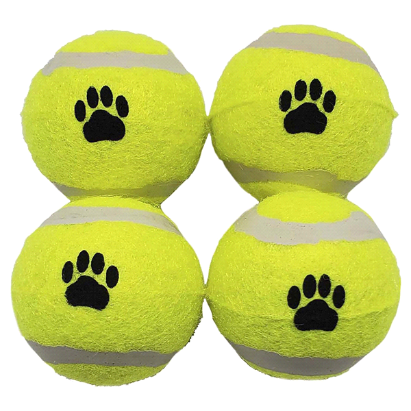 slide 5 of 5, Blue Paws Mini Color Tennis Balls 4 Ct, 1 ct