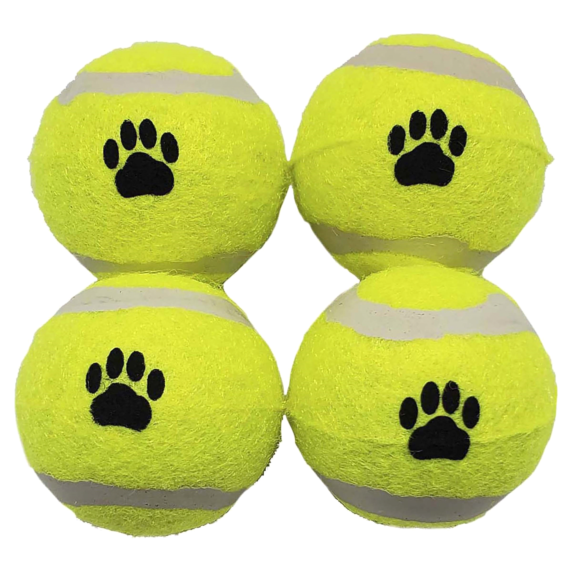 slide 3 of 5, Blue Paws Mini Color Tennis Balls 4 Ct, 1 ct