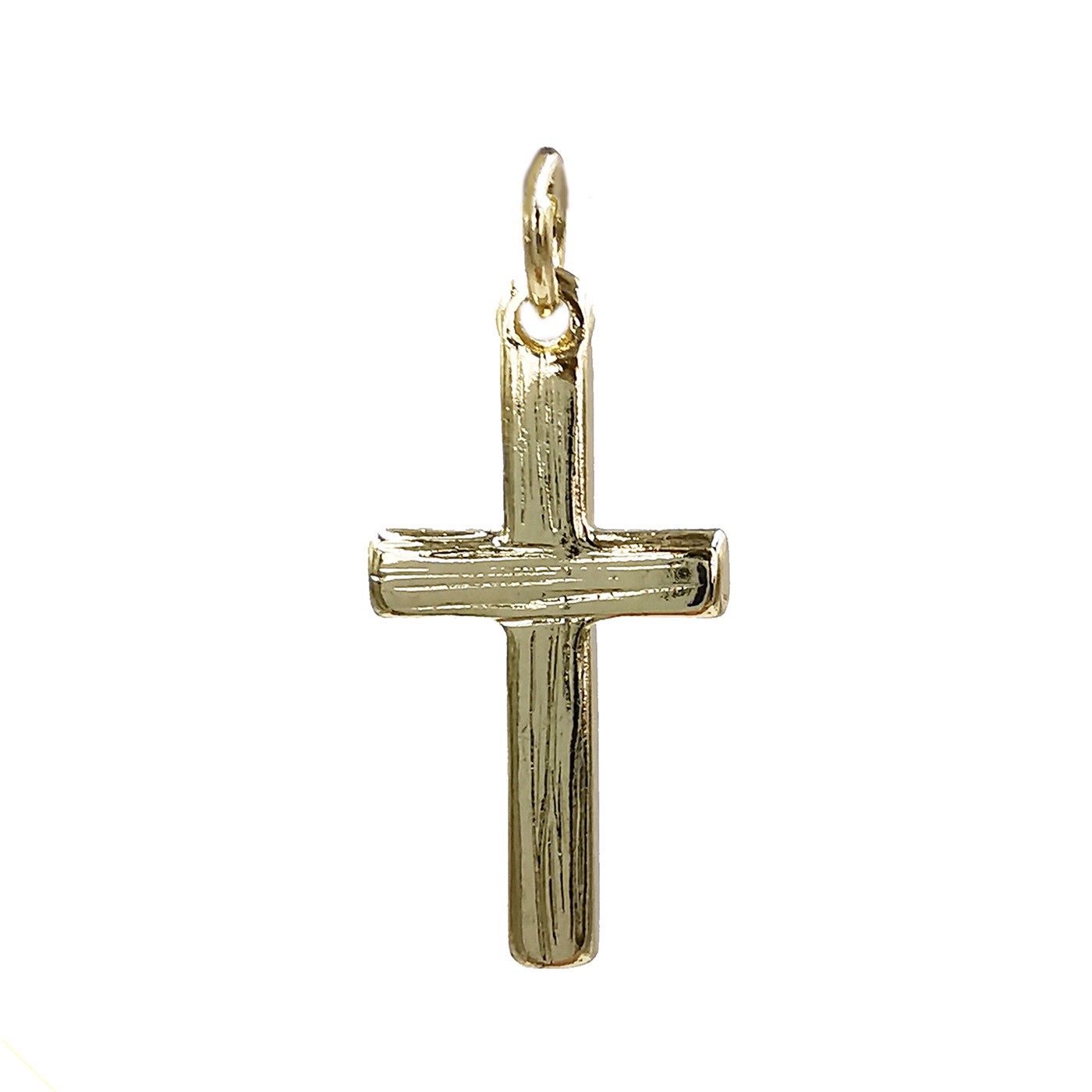 slide 2 of 3, Charmalong 14k Gold Plated Pave Cross Charm By Bead Landing, 1.1 in x 0.6 in x 0.25 in
