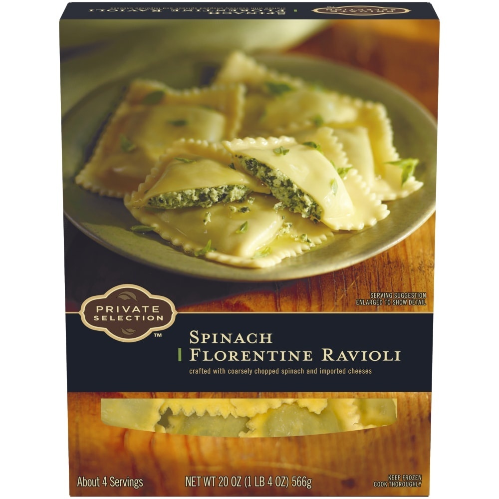 slide 1 of 1, Private Selection Spinach Florentine Ravioli, 20 oz