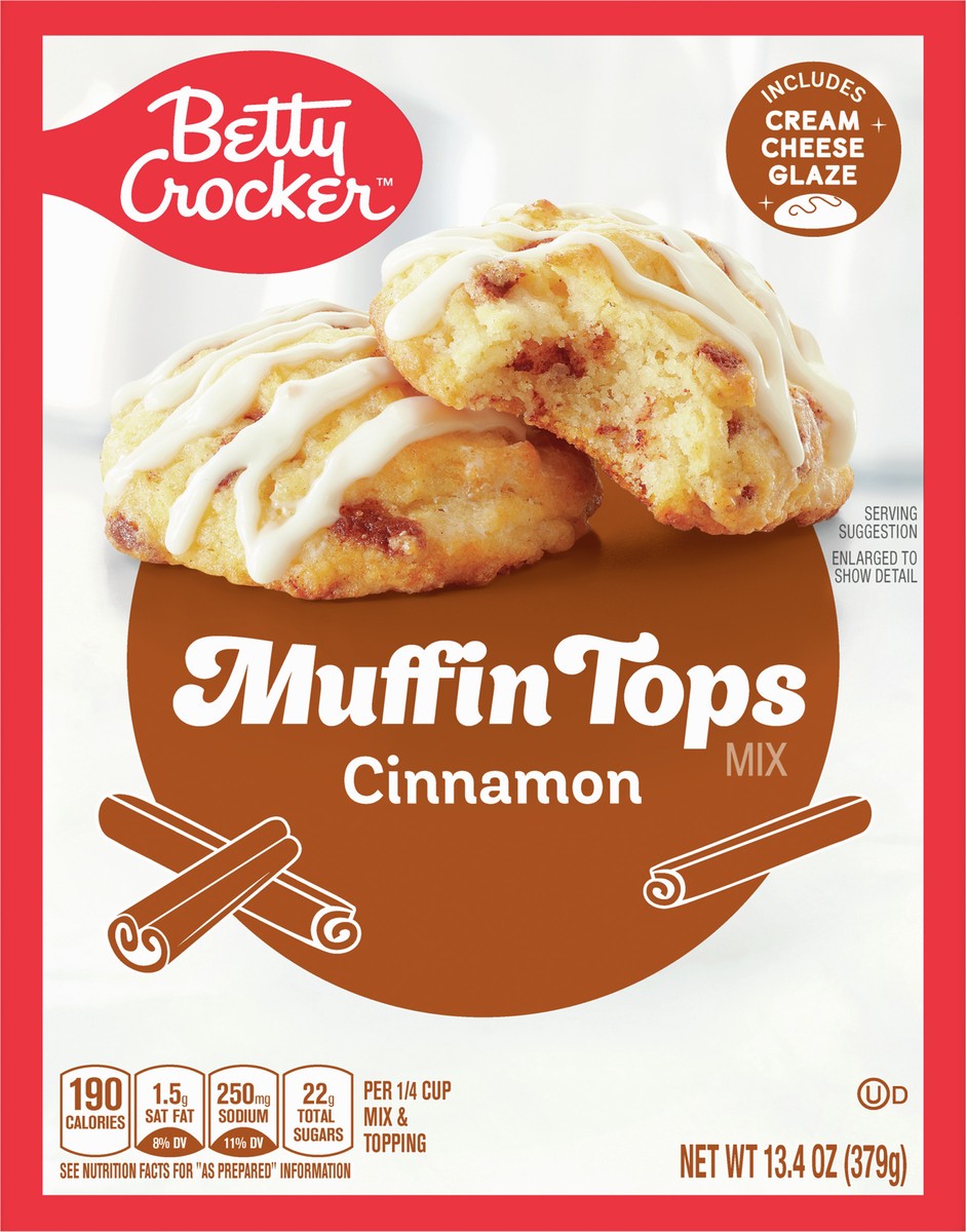 slide 3 of 9, Betty Crocker Muffin Tops Mix, Cinnamon, With Topping, 13.4 oz, 13.4 oz
