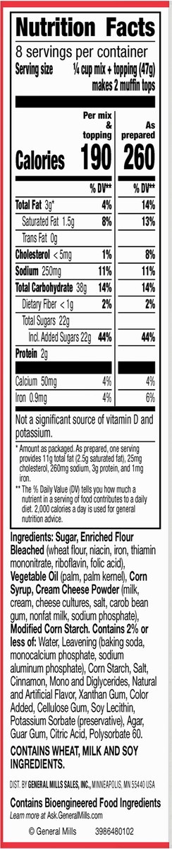 slide 8 of 9, Betty Crocker Muffin Tops Mix, Cinnamon, With Topping, 13.4 oz, 13.4 oz