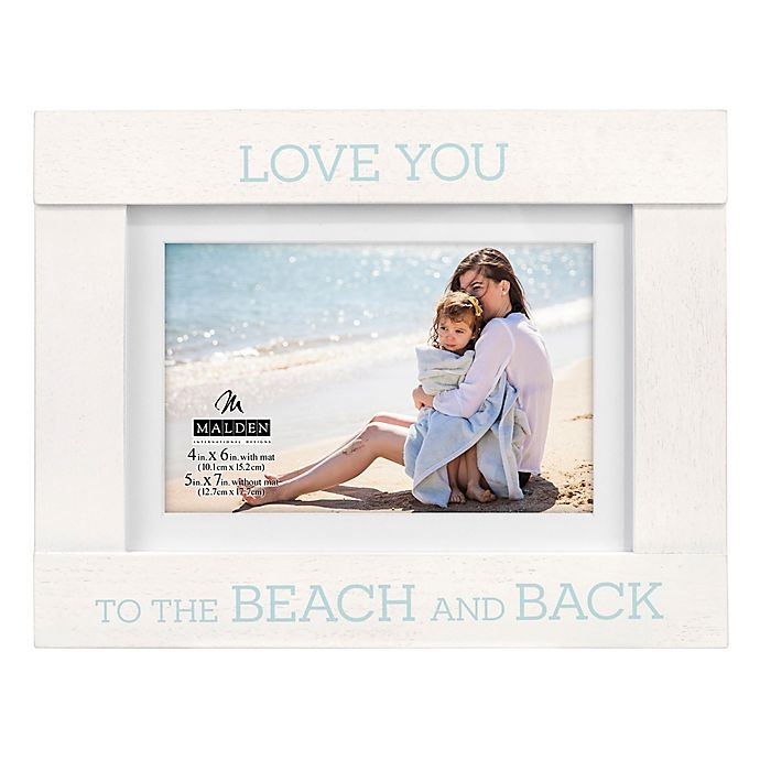 slide 1 of 1, Malden Maiden Love Beach Photo Frame - White, 1 ct