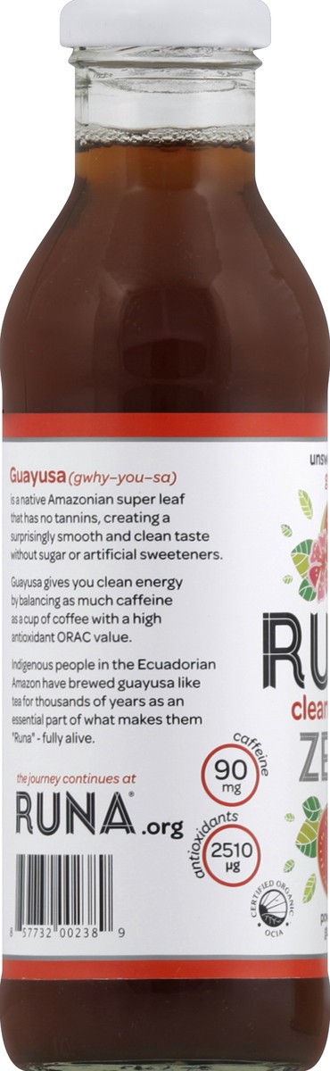 slide 3 of 4, RUNA Unsweetened Guava Guayusa Iced Tea, 14 oz