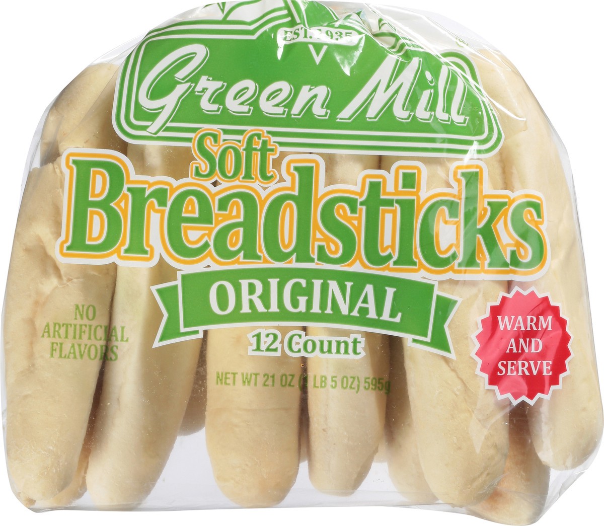 slide 11 of 12, Green Mill Original Breadsticks,