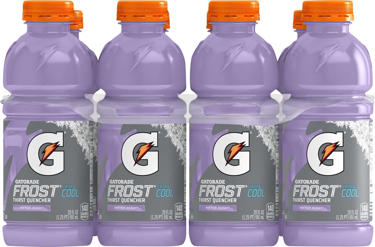 slide 2 of 2, Gatorade Frost Thirst Quencher Riptide Rush 20 Fl Oz 8 Count, 8 ct