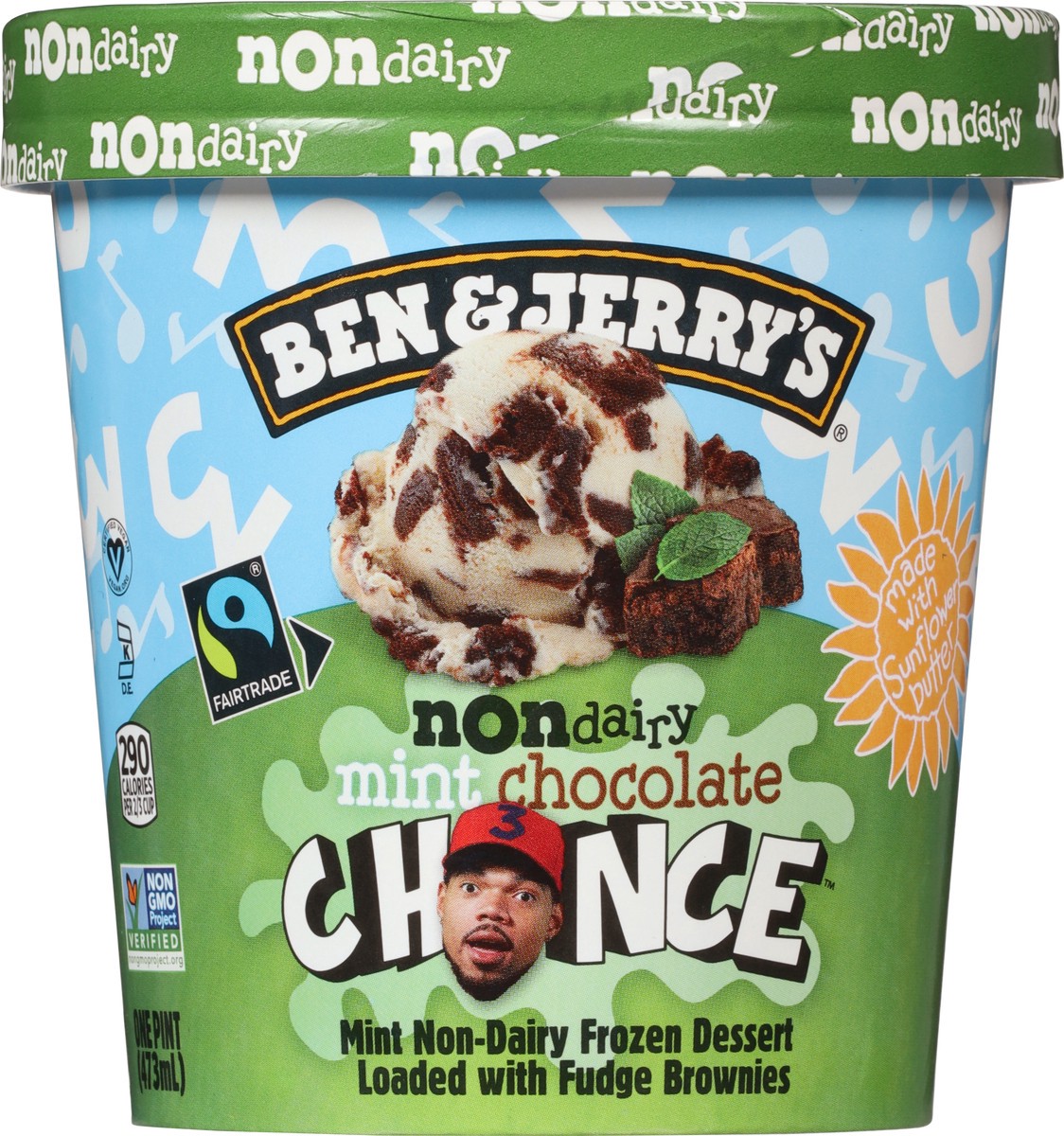 slide 14 of 14, Ben & Jerry's Mint Chocolate Chance™ Frozen Dessert Non-Dairy, 1 pint